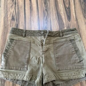 Prana Olive Utility Bermuda Shorts